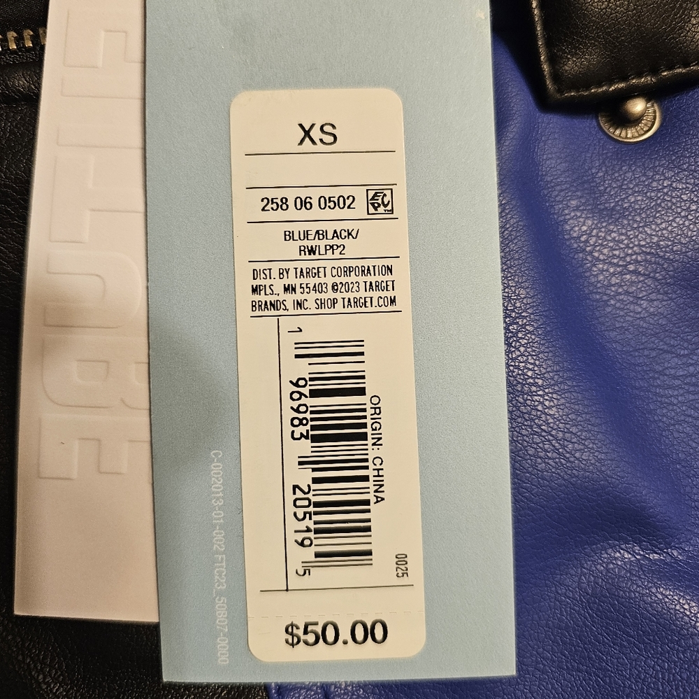 NWT Blue and Black Jacket. Size:XS. - Picture 8 of 10